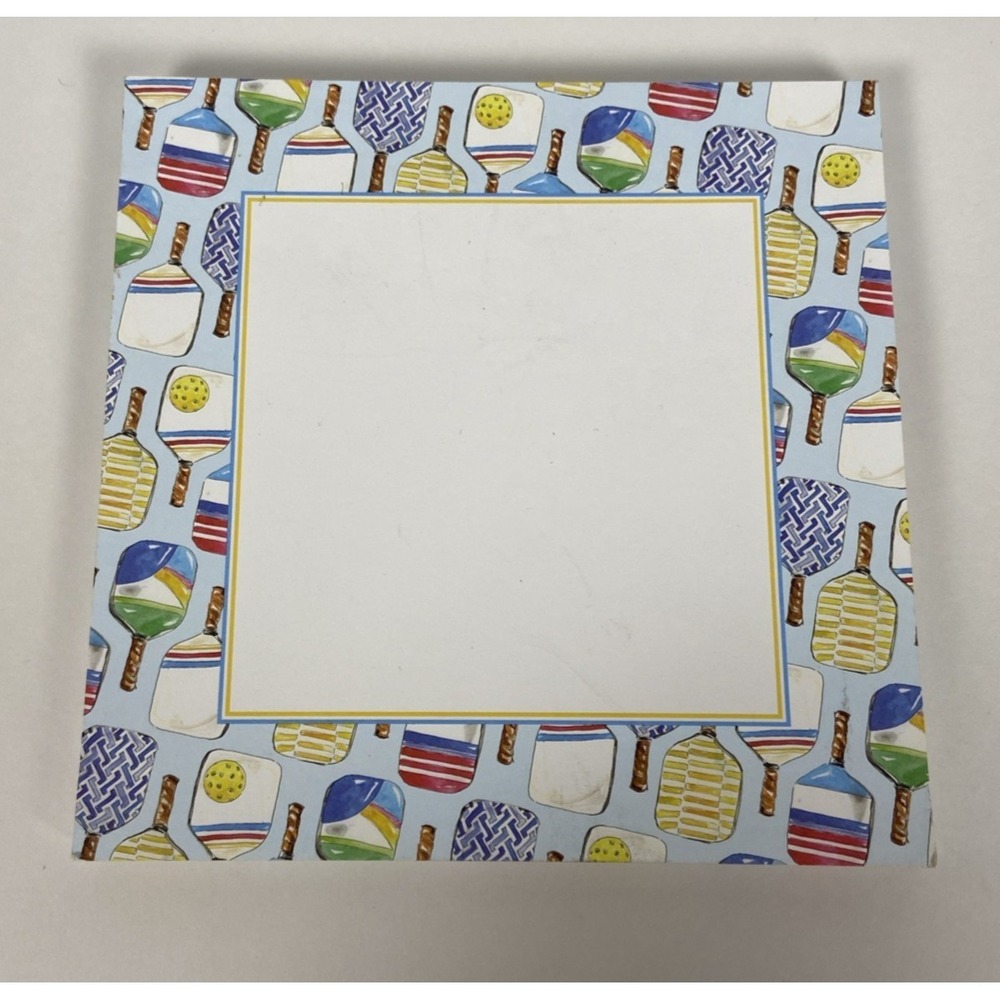 RB for HG Pickleball 5.5x5.5 in Cardstock Notepad 31 Pg Border Scrapbook Paper